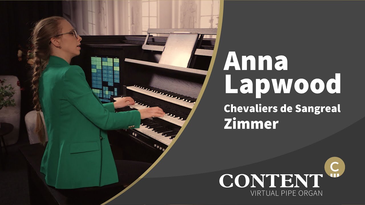 Anna Lapwood interpreta Chevaliers de Sangreal en un órgano Content Hauptwerk en la catedral de Salisbury